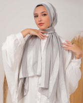 Satin chiffon scarf